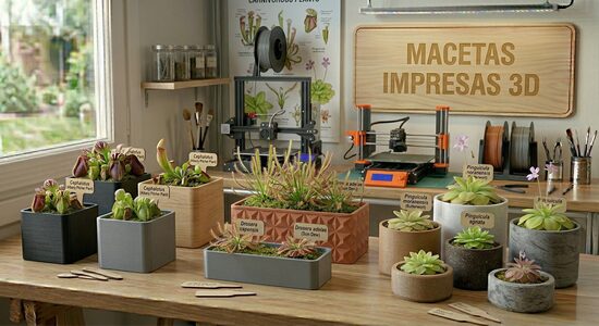 Macetas impresas 3D