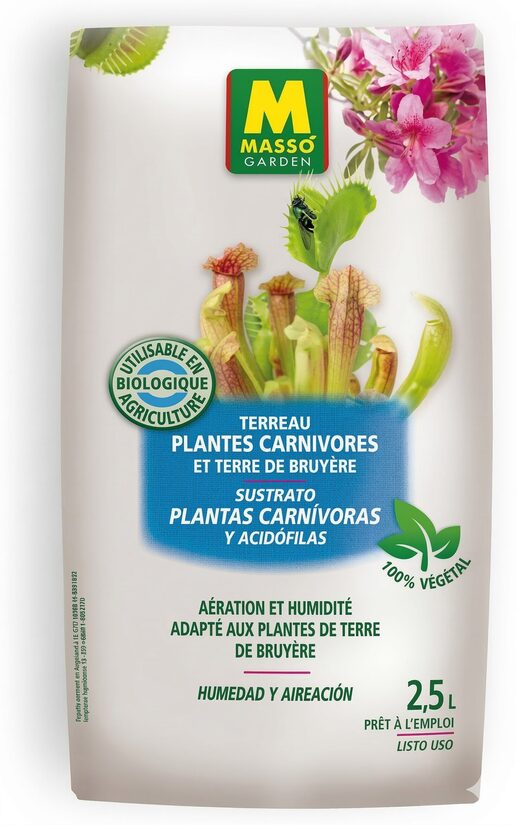 Sustrato plantas carnívoras